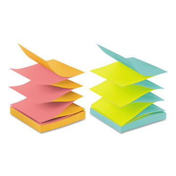 Post-it® Dispenser Notes Original Pop-up Refill In Alternating Beachside Cafe Colors, Value Pack, 3 X 3, 100 Notes-pad, 12 Pads-pack freeshipping - TVN Wholesale